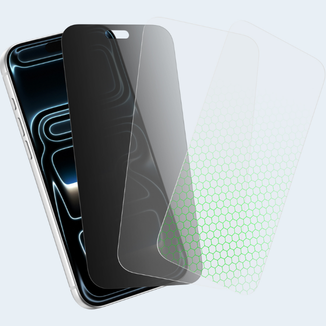 Smartphone with layered screen protection technology and impact-resistant shielding.